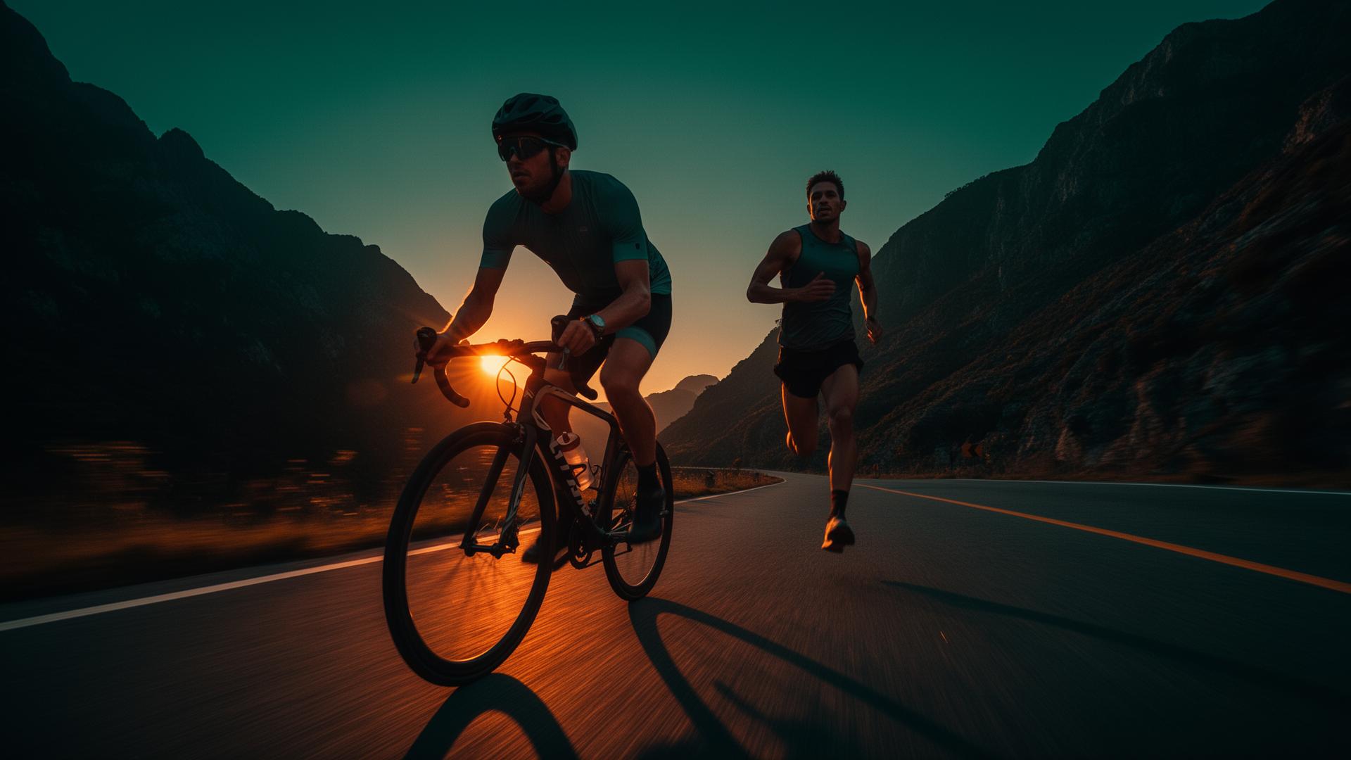 Atletas entrenando al amanecer con Kume